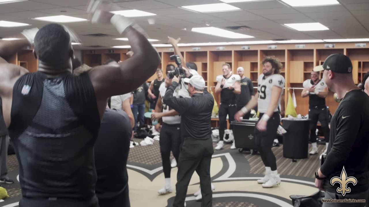 Exclusive Watch The Saints Locker Room Celebration After