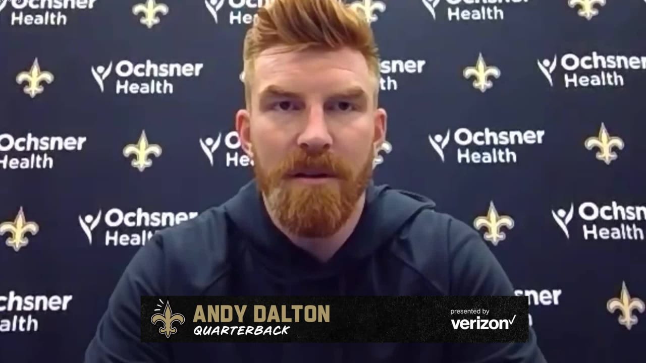 New Orleans Saints quarterback Andy Dalton's introductory media  availability 3/31/22