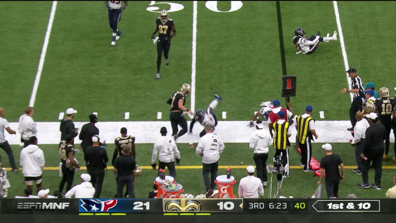 Taysom Hill breaks tackle on 28-yard QB keeper - Saints Bengals