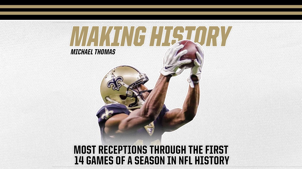 New Orleans' Michael Thomas Breaks Single-Season Receptions Record