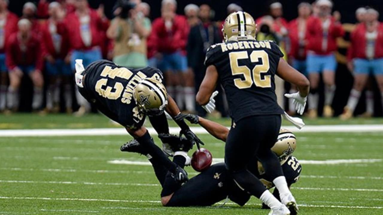 WATCH: Saints' Marshon Lattimore makes an interception. With his