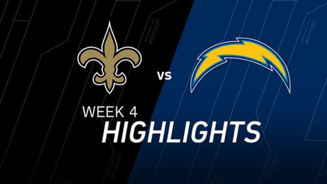 Week 4 Saints vs. Chargers highlights