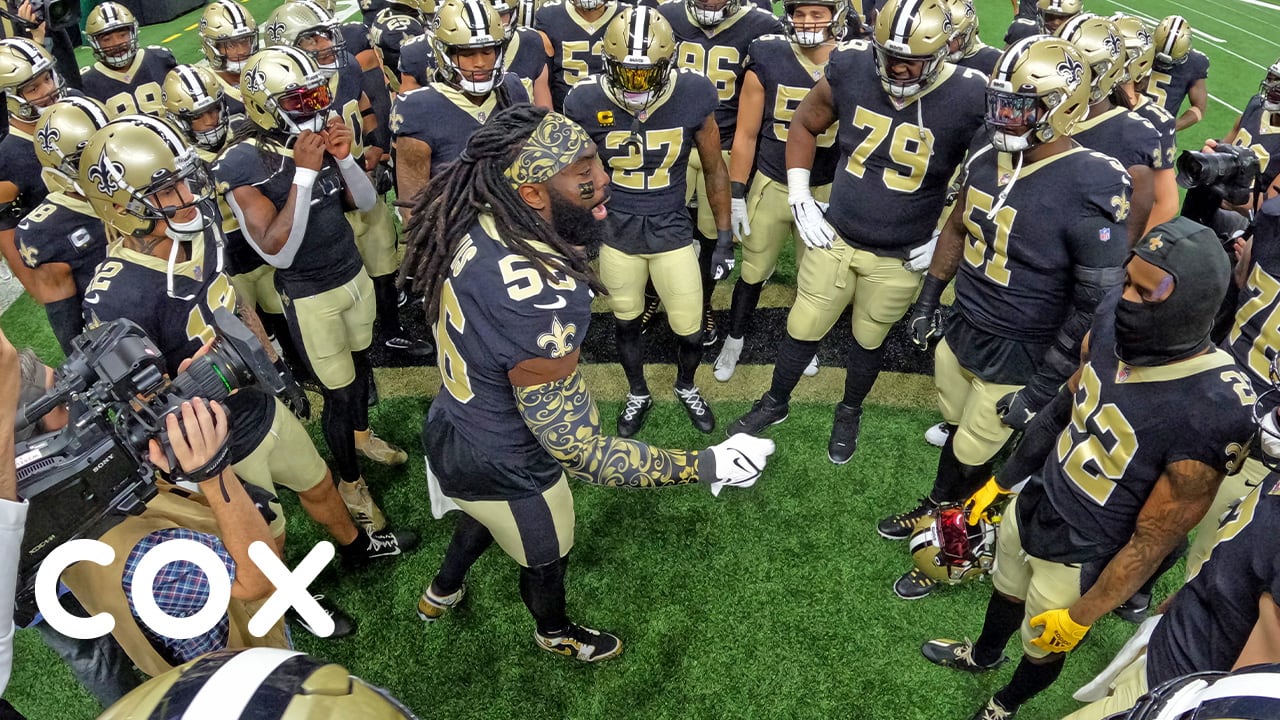 Saints vs. Packers Pregame Huddle