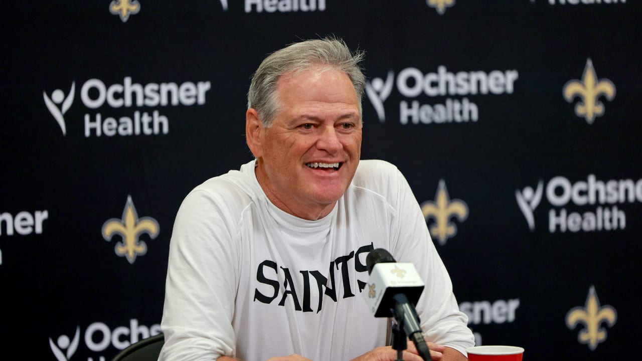 New Orleans Saints GM Mickey Loomis talks win over Giants, 'Thursday Night  Football' against Rams