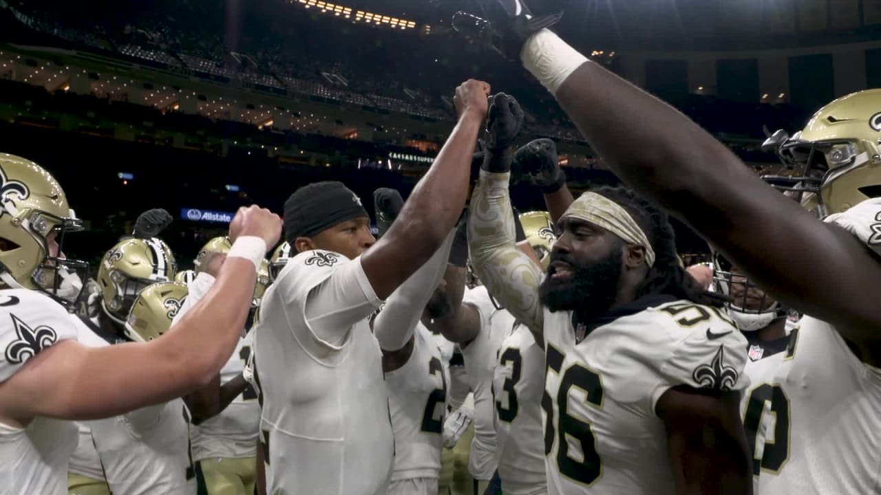 NFL Week 2: Demario Davis leads Saints Pregame Huddle vs. Panthers