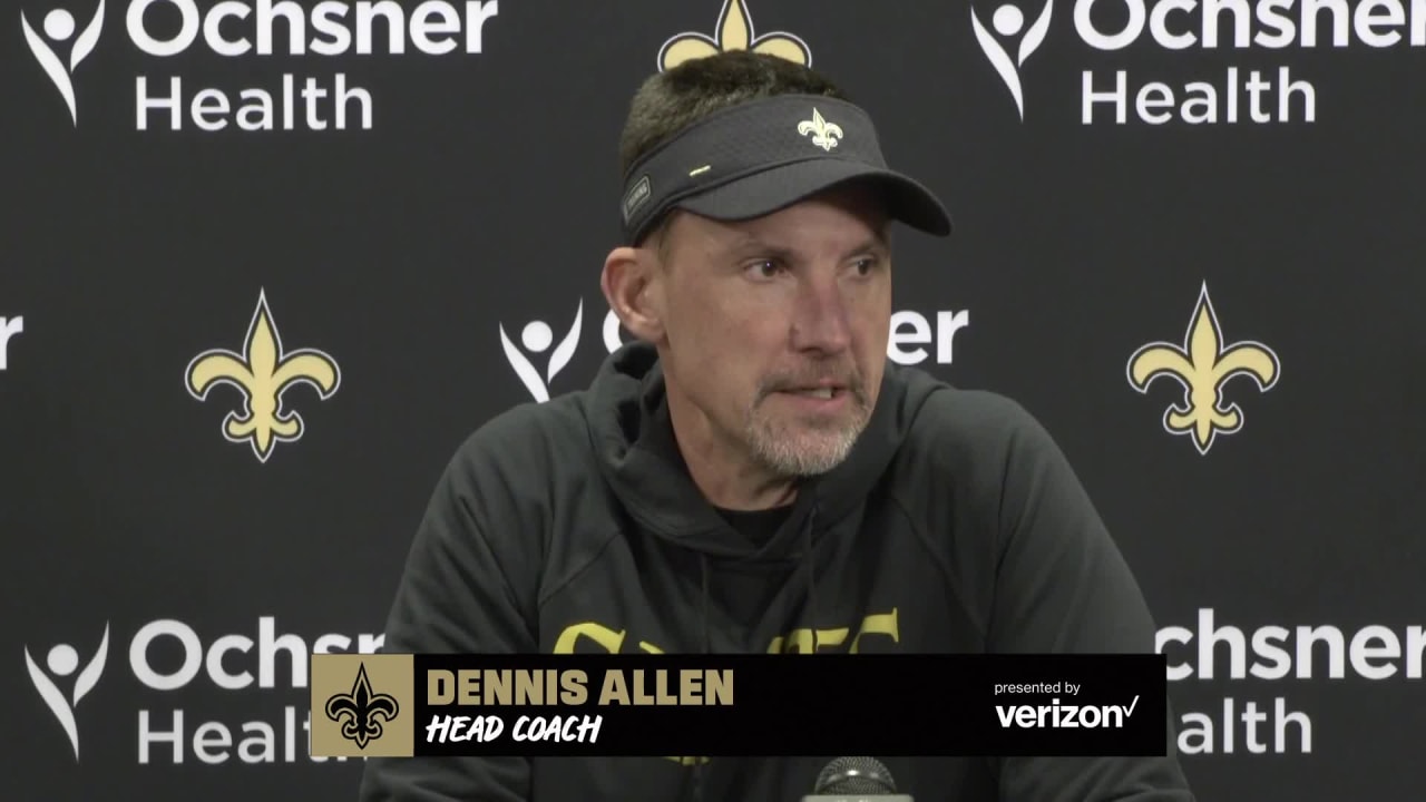 New Orleans Saints Head Coach Dennis Allen On Week 8 Win Vs. Las Vegas ...