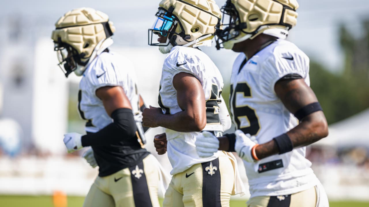 Saints defense shows up ready on first day in full pads