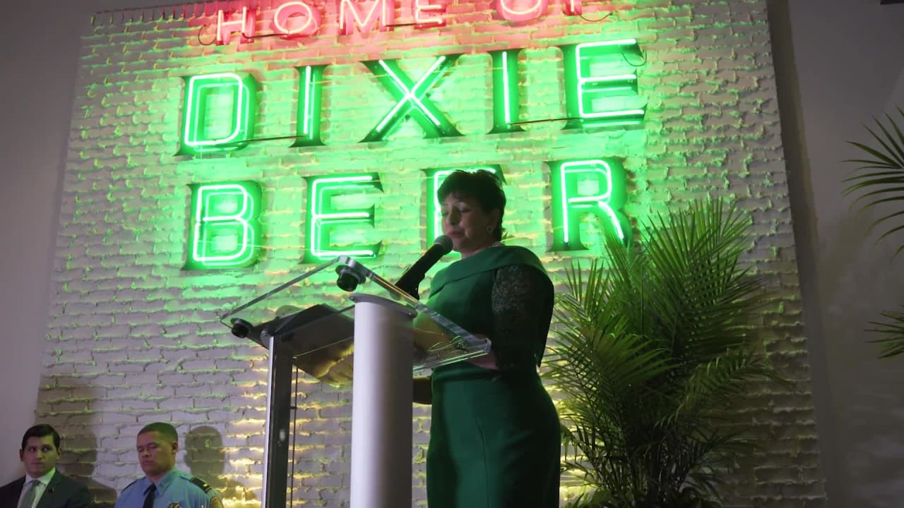 Saints owner Gayle Benson hosts Grand Opening of Dixie Beer Brewery