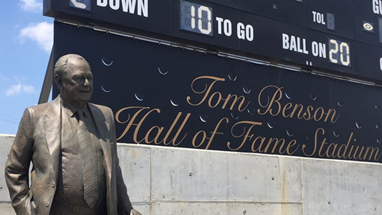 Tom Benson now has a stadium named after him, with a statue, Sports