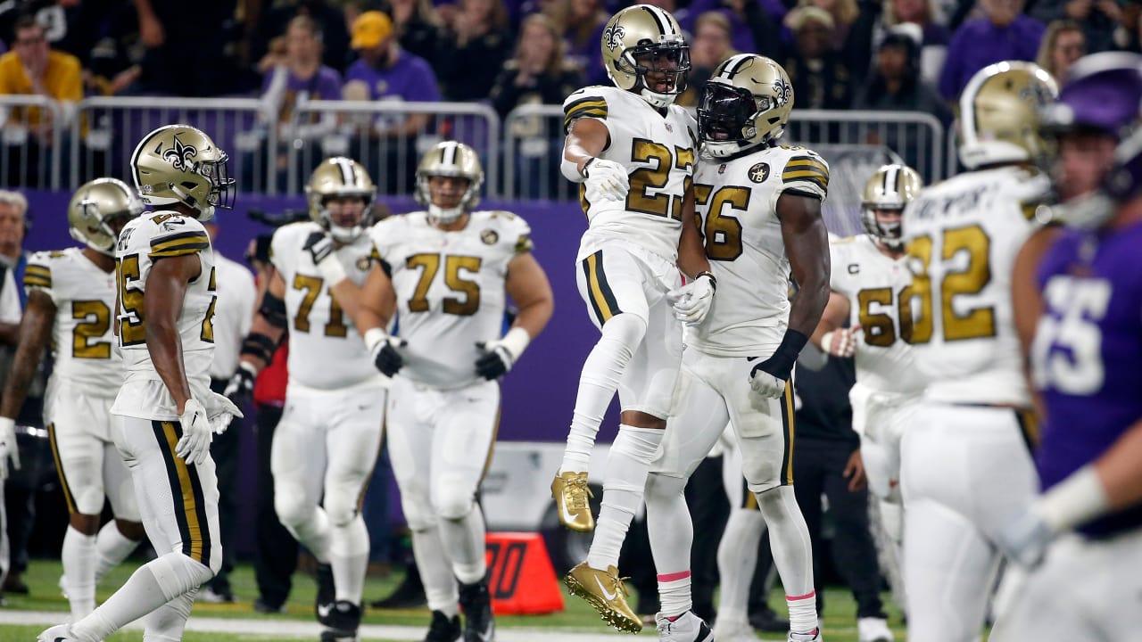 All Interceptions from New Orleans Saints vs. Minnesota Vikings