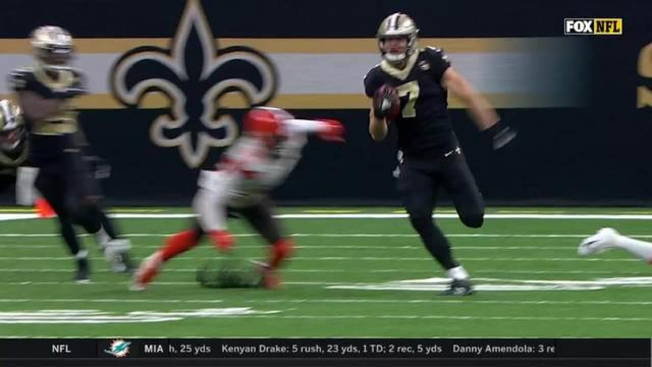 Saints backup QB Taysom Hill turns on jets on huge kickoff return