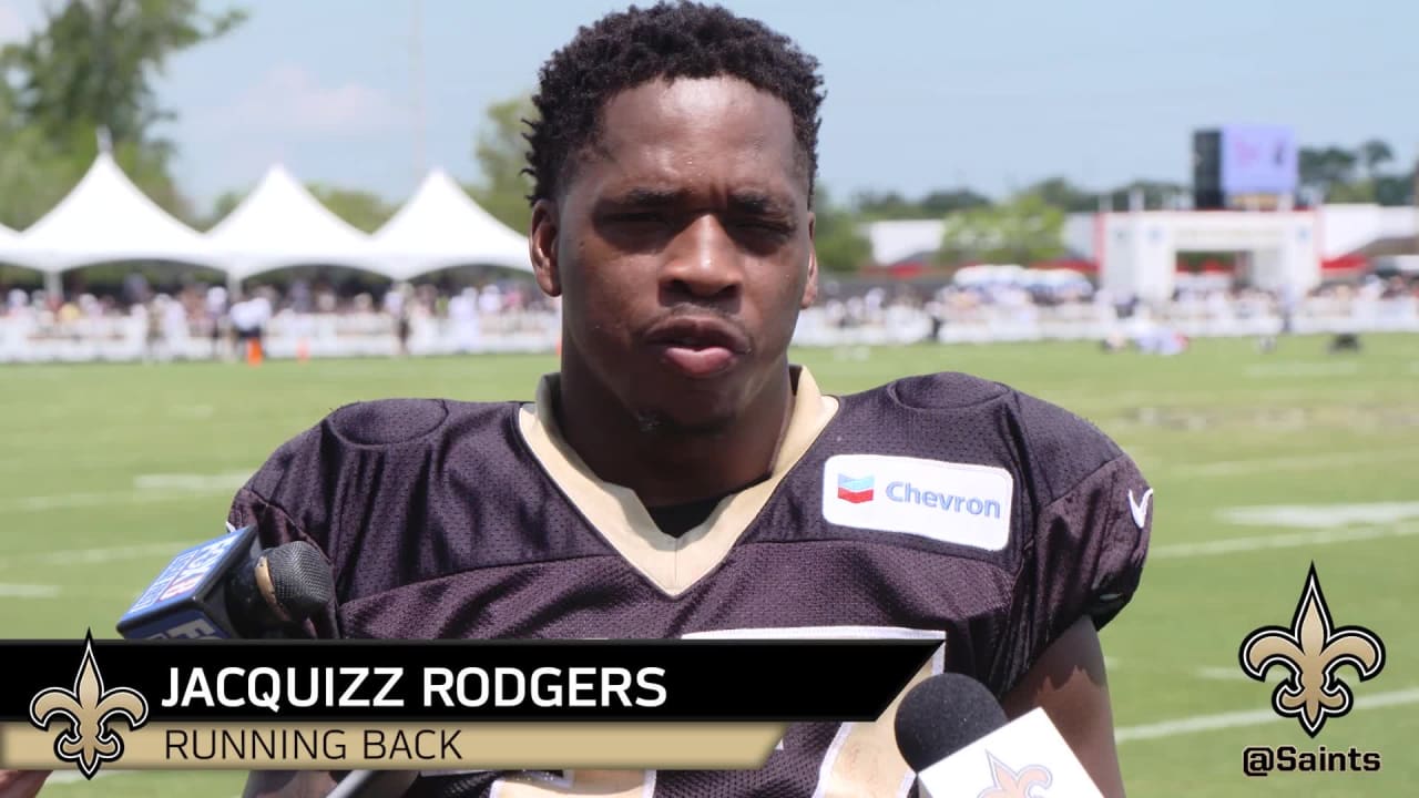 Jacquizz Rodgers media availability - 2019 Saints Training Camp