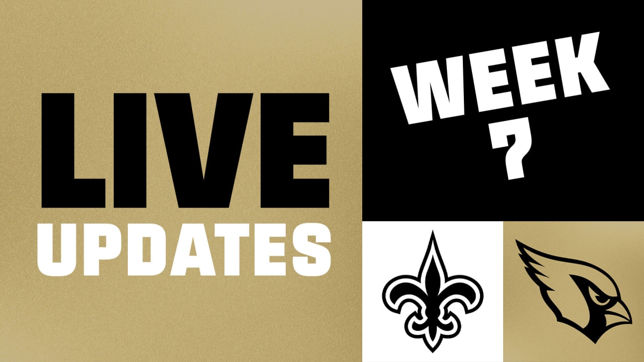 Arizona Cardinals vs. New Orleans Saints Live Game Updates