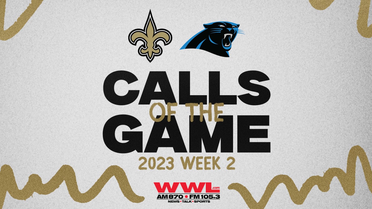Saints at Panthers Calls of the Game 2023 NFL Week 2