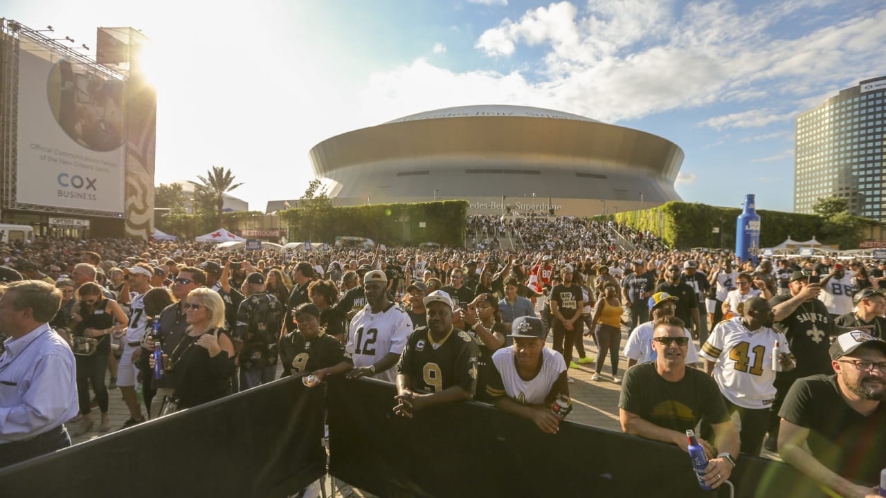 Saints pregame party LIVE from Champions Square, By NOLA.com