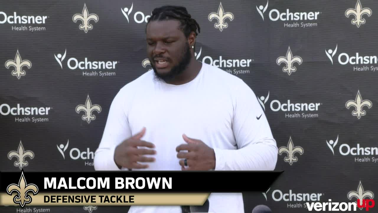 Malcom Brown media availability - 2019 Saints Training Camp - Wednesday,  August 7