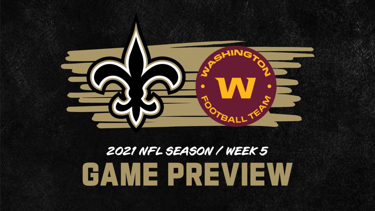 Washington Football Team vs. New Orleans Saints Game Preview and