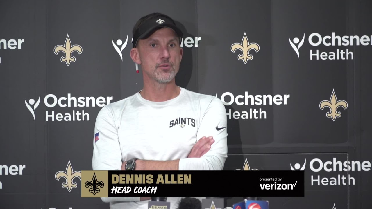 Coach Dennis Allen talks Titans game ahead of Week 1 vs. Tennessee