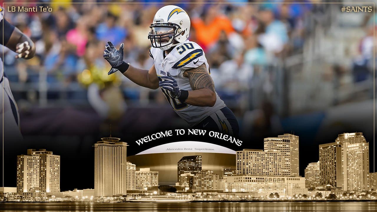 Now healthy, Saints LB Manti Te'o reunites with Los Angeles