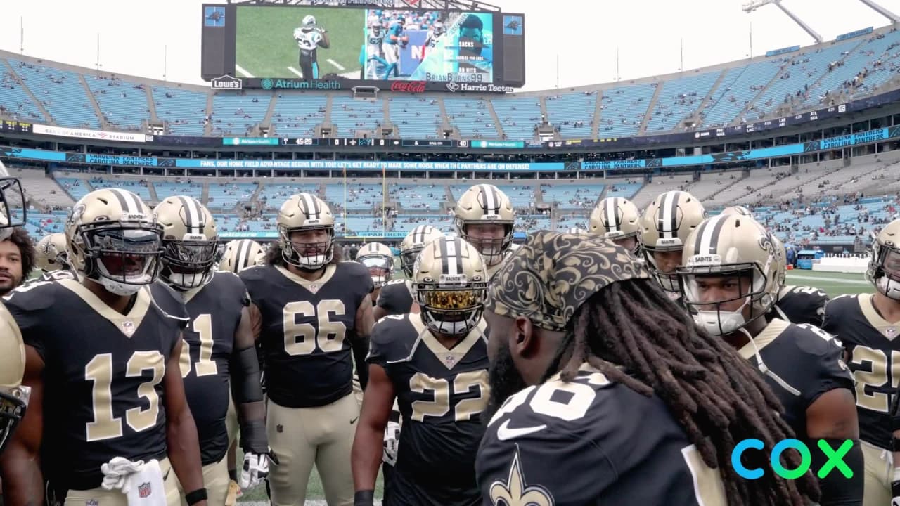 Demario Davis leads Saints Pregame Huddle Week 4 vs Bucs 