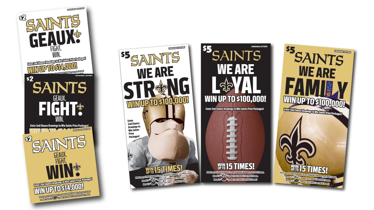 Louisiana Lottery launches two New Orleans Saints branded scratch-off games