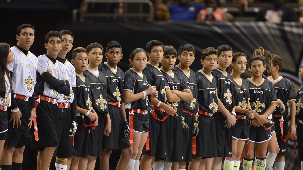 Saints Hispanic Flag Football Cultural Exchange