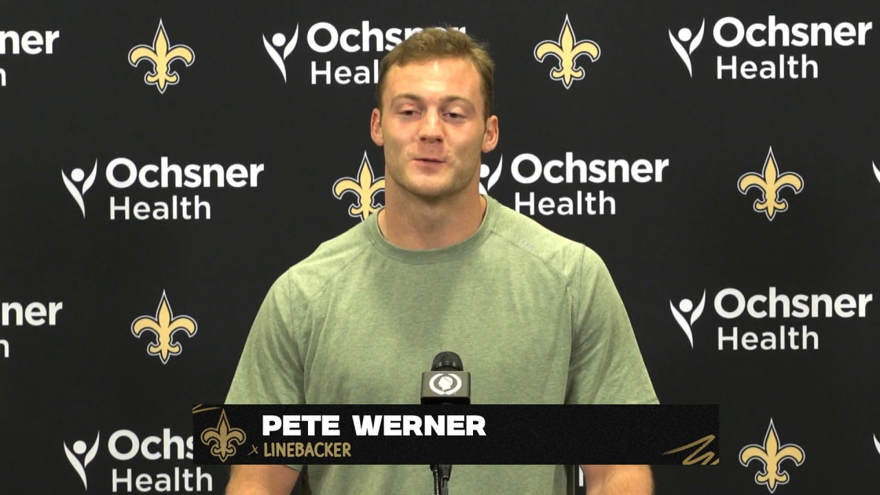 Saints Draft Pick Pete Werner 1st Interview