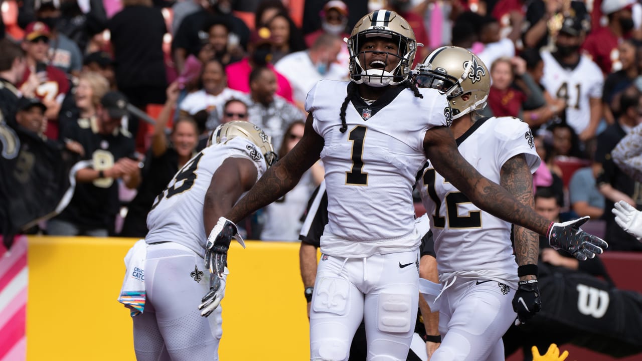 Callaway catches Hail Mary touchdown pass in Saints win