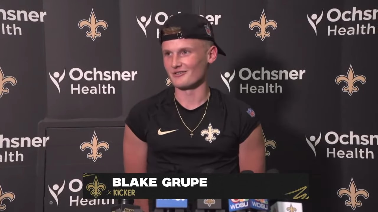 New Orleans Saints kicker Blake Grupe greeted with strong support