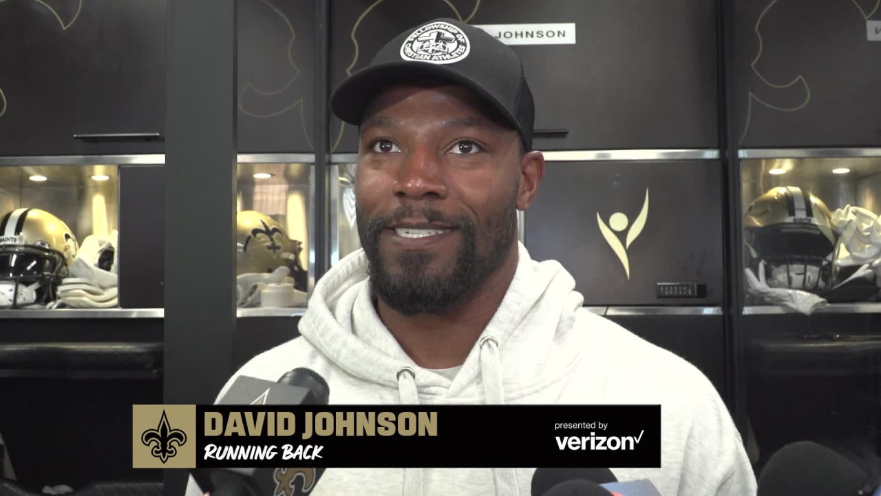 New Orleans Saints running back David Johnson on signing with the