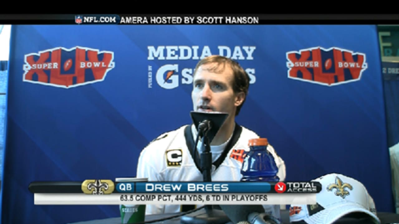 Super Bowl Media Day With Drew Brees