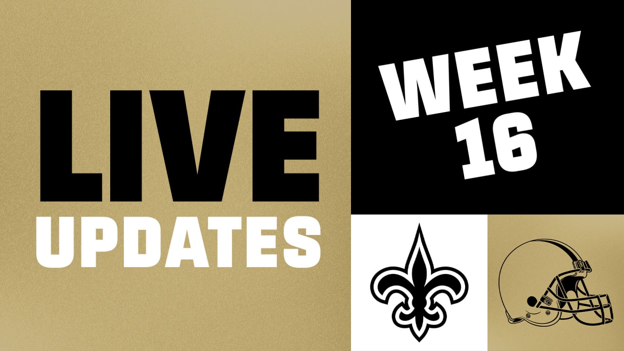 Cleveland Browns score New Orleans Saints live game updates