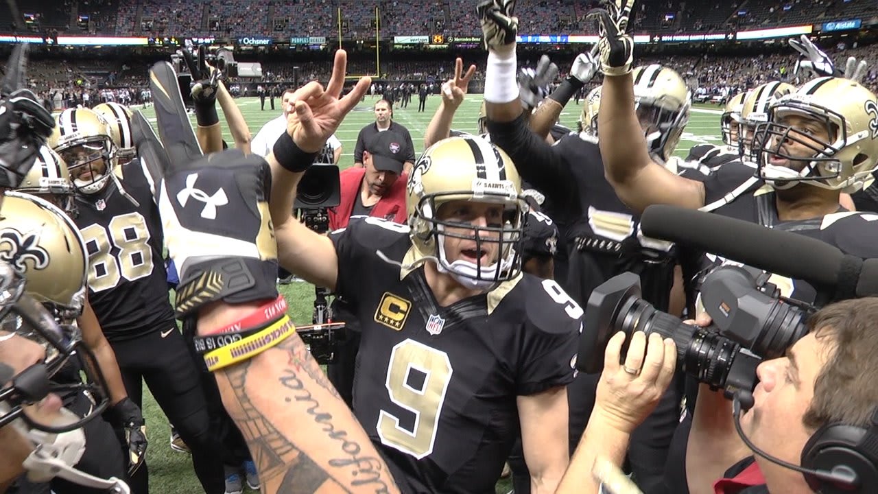 Saints Pregame Huddle vs. Ravens