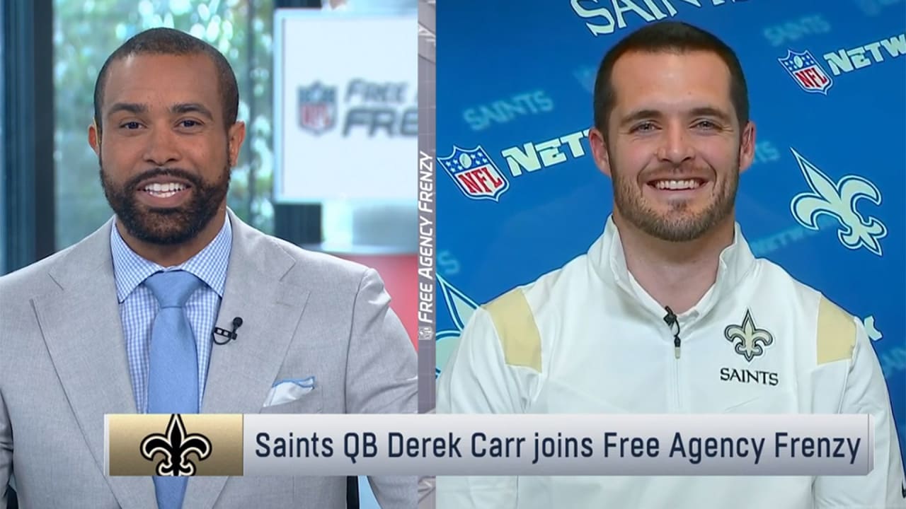 Derek Carr joins 'Free Agency Frenzy' to discuss signing with the Saints