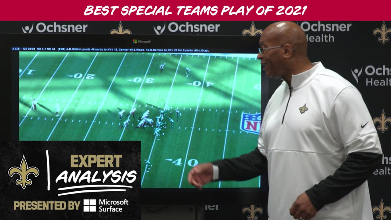 J.T. Gray open field tackle vs. Jets Microsoft Surface Expert