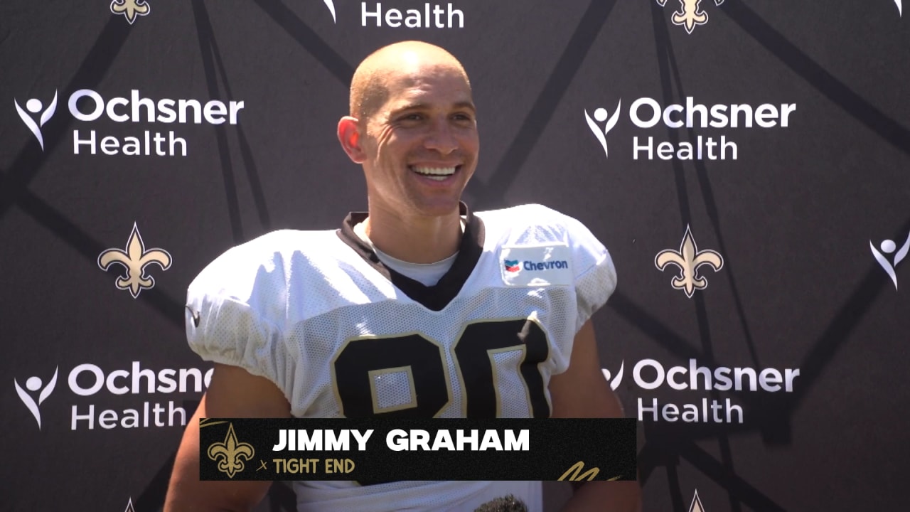 Jimmy Graham talks blocking, adjusting to role on Day 17 of Saints