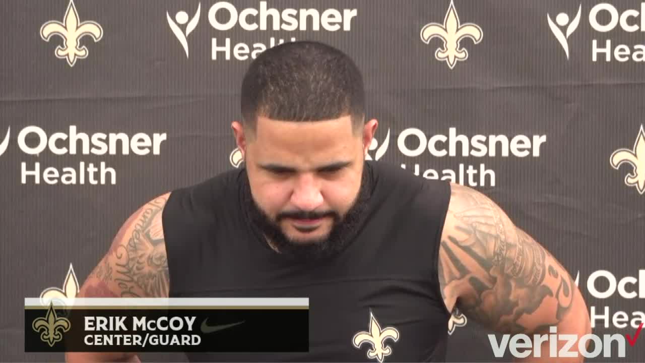 Saints Week 3 Interviews: Erik McCoy On Offensive Line Execution ...