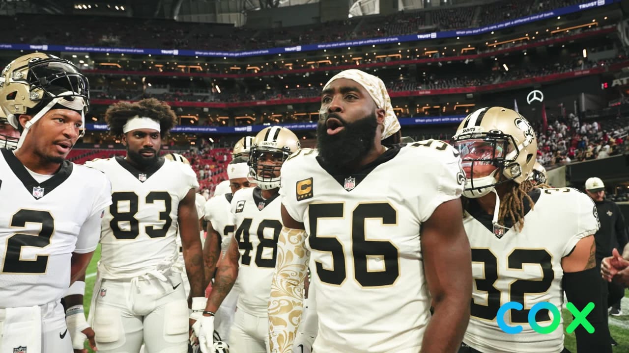 New Orleans Saints Pregame Huddle vs Atlanta Falcons