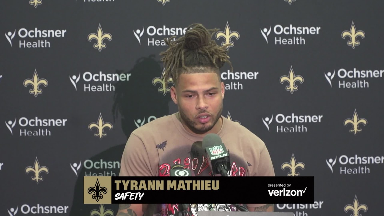 Tyrann Mathieu Leads Saints Pregame Chant Inside Caesars Superdome 