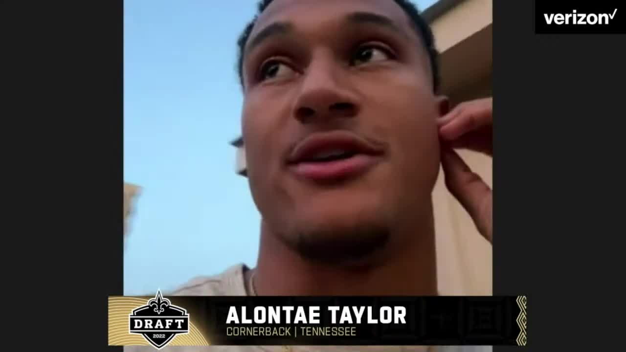 New Orleans Saints pick Tennessee's Alontae Taylor in 2022 NFL Draft