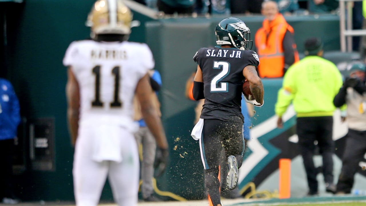 Darius Slay with pick-6 off Saints QB Trevor Siemian