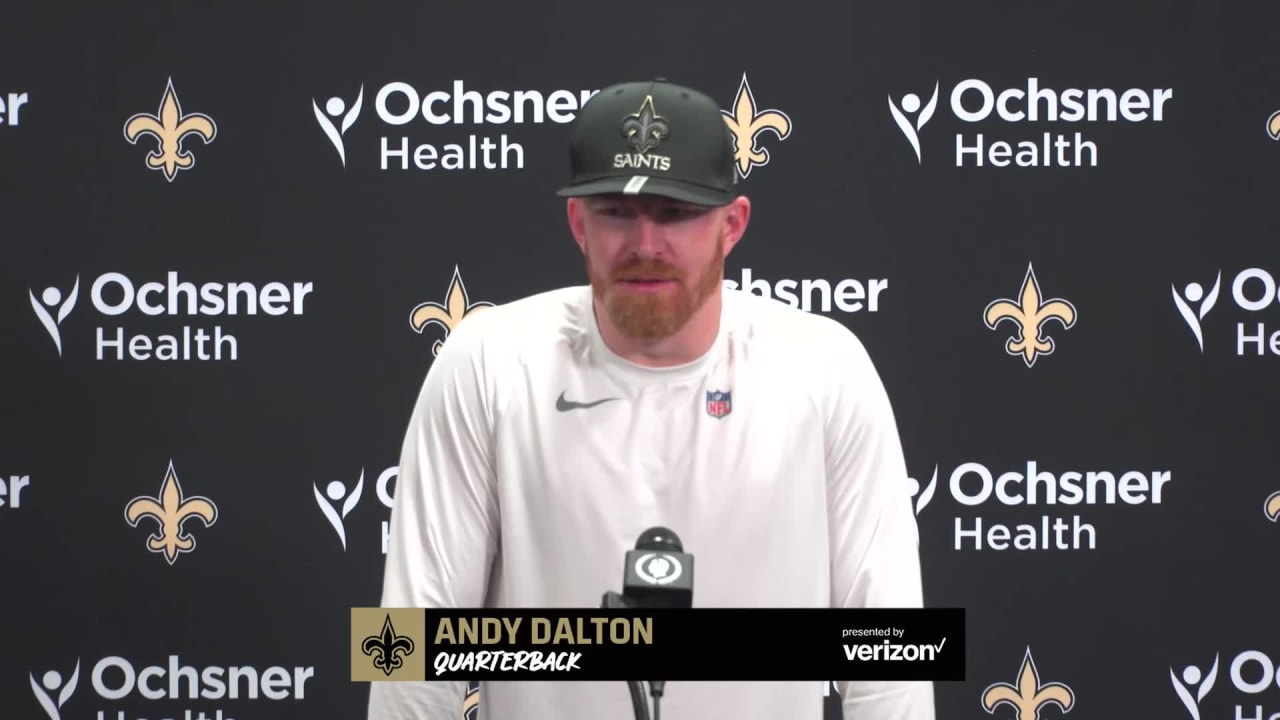 Andy Dalton on Cam Jordan, Win  Eagles vs. Saints 2022 Week 17 Postgame  Interview 