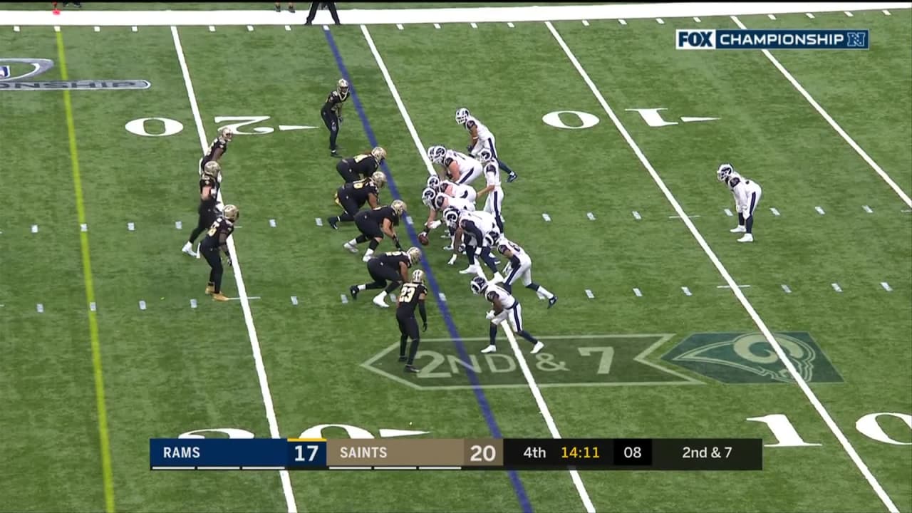 Watch: Cam Jordan could've ended Jared Goff on this 2nd quarter sack