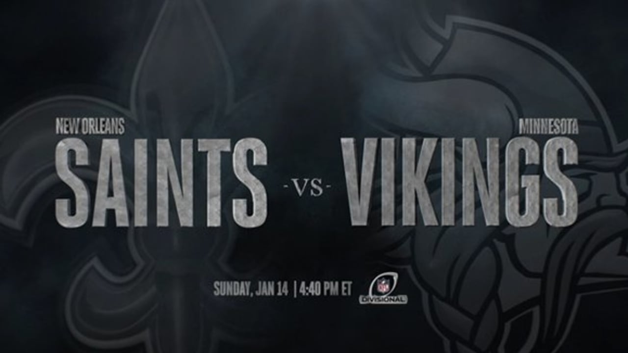 Saints Vs. Vikings Playoff Trailer