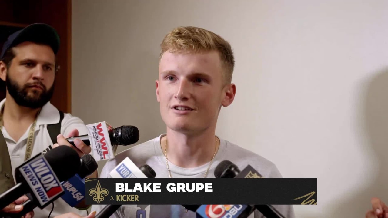 NFL Preseason Saints kicker Blake Grupe talks kicking competition