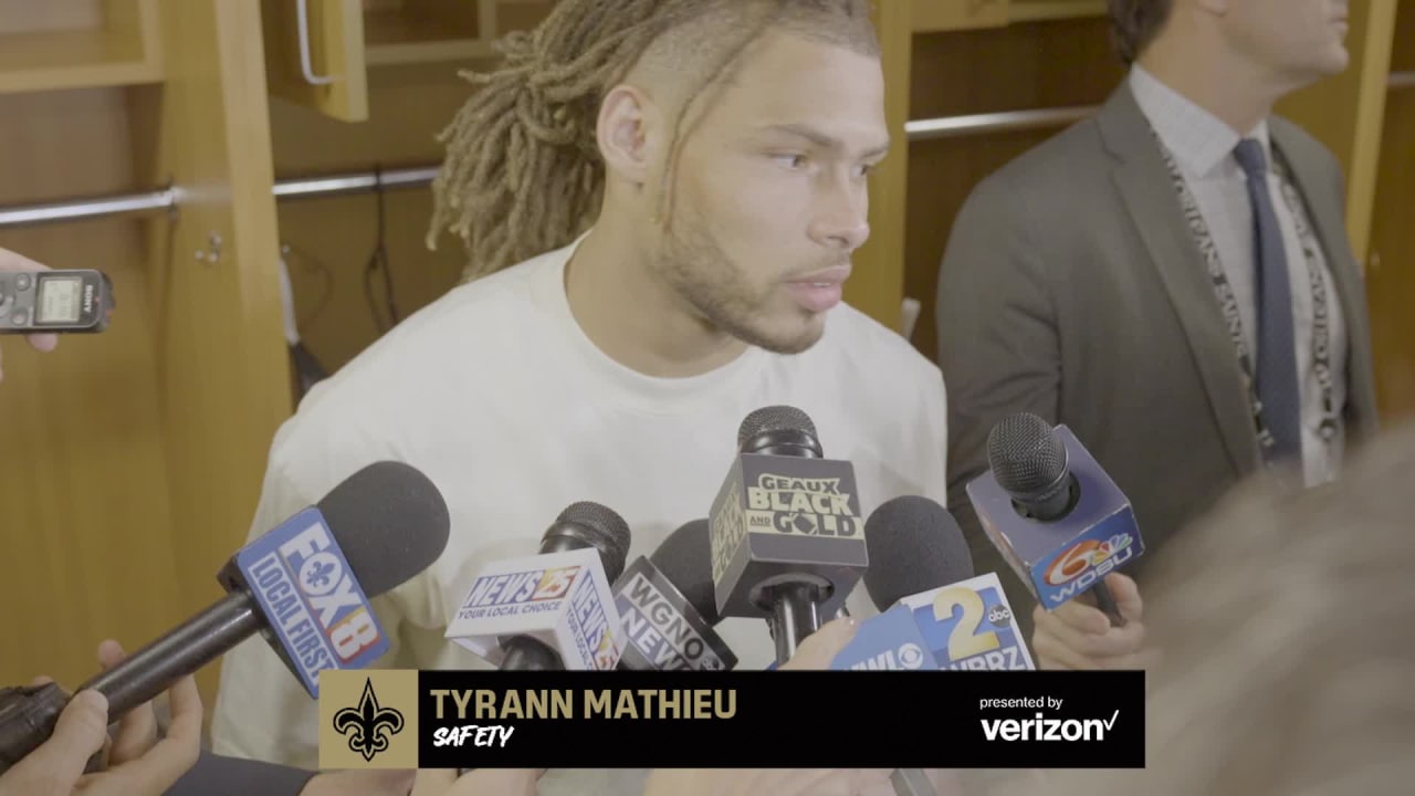 New Orleans Saints, Tyrann Mathieu news conference