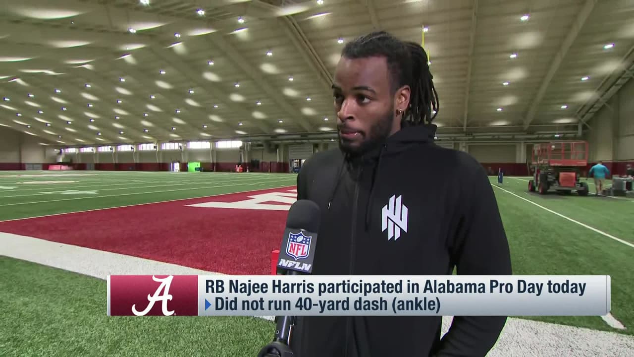 Najee Harris Pro Day results 2021: Alabama RB works out for numerous teams  at Pro Day - DraftKings Network