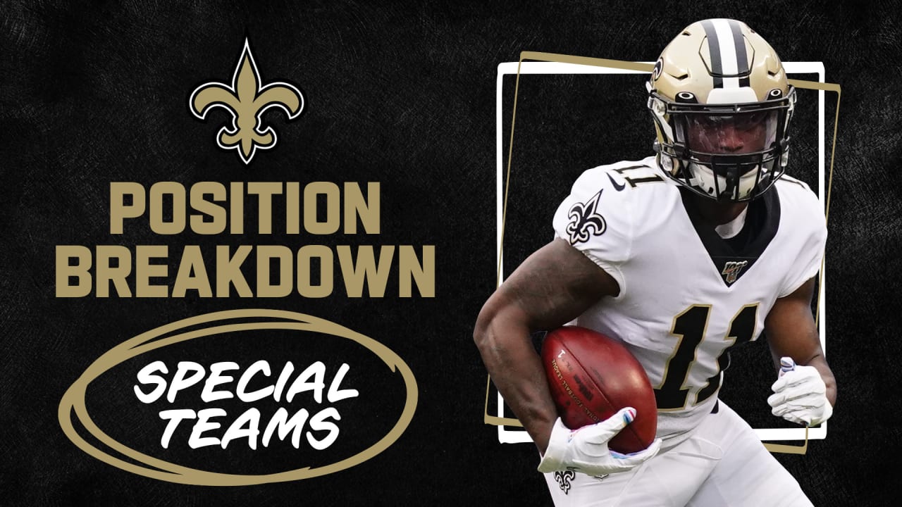 New Orleans Saints Sepcialists  2021 Roster Position Breakdown