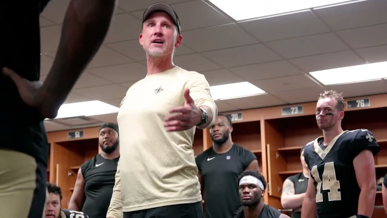 NFL Preseason Saints HC Dennis Allen Locker Room Speech Postgame vs