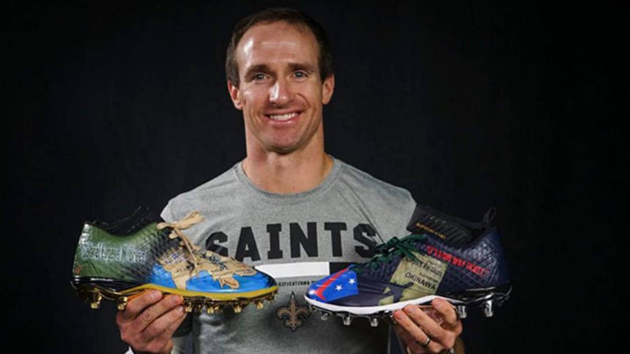The story behind Drew Brees' military appreciation footwear for 'My Cause  My Cleats', Saints